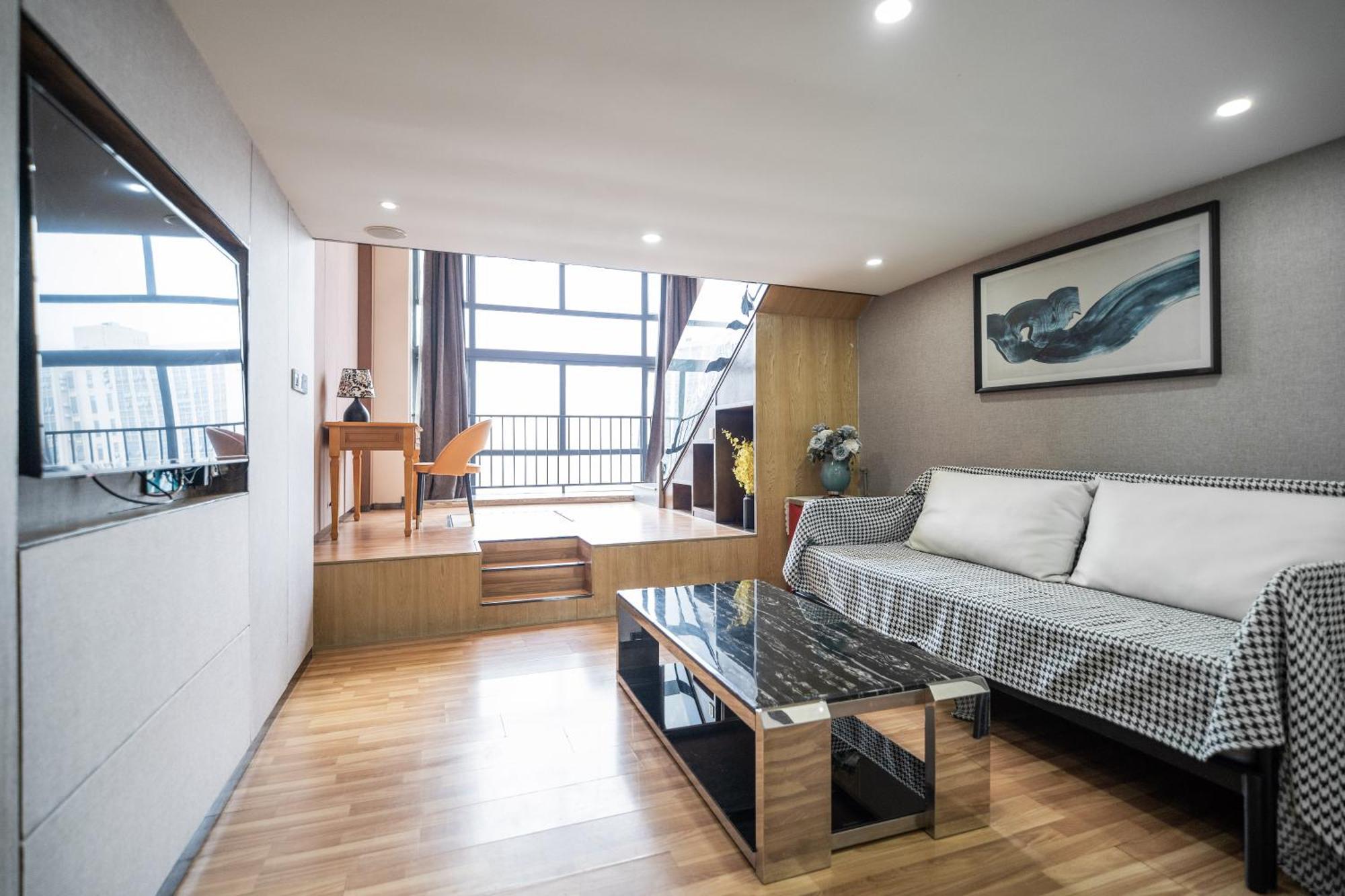 Lavendar Duplex Apartment Guangzhou Dış mekan fotoğraf